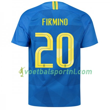Brazilië Firmino 20 Uit Shirt WK voetbal 2018